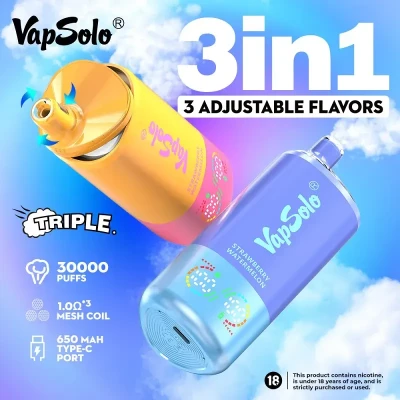 Vapsolo Triple 30000 Puffs sharhi: rostgo'y, ma'lumotli{1}}3-in-1 vape-ga aso...