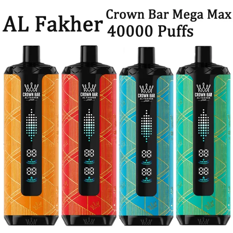 AL Fakher 40K Puffs 40000 Crown Bar Mega Max ulgurji bir martalik vape