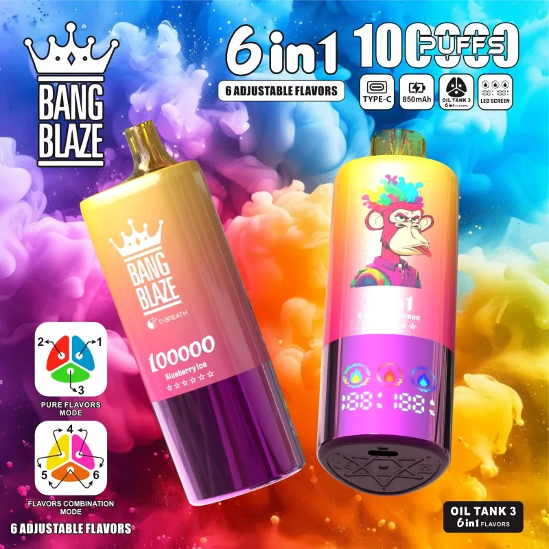 Bang Leader 110K puflar 110000 6 1 dona ulgurji bir martalik vap: 2024 yil uchun toʻliq qoʻllanma