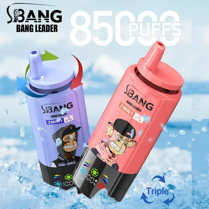 Bang Leader 85000 Puffs 85K Triple Flavors 3 in 1 ulgurji vape